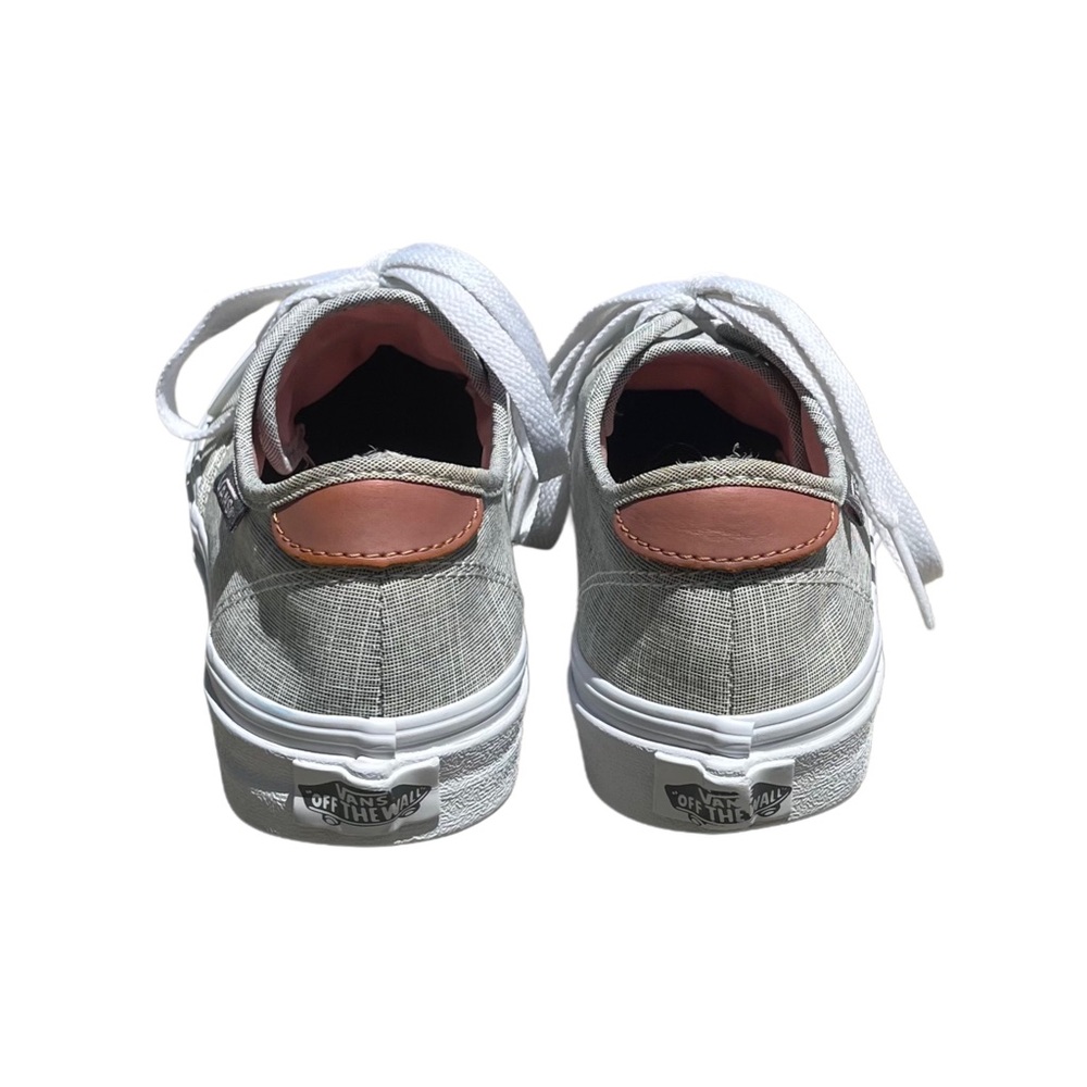 VANS Light Gray and White Casual Sneakers Size 6 - Picture 7 of 9